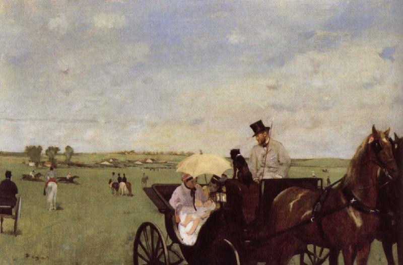 Edgar Degas A Carriage at the Races Sweden oil painting art